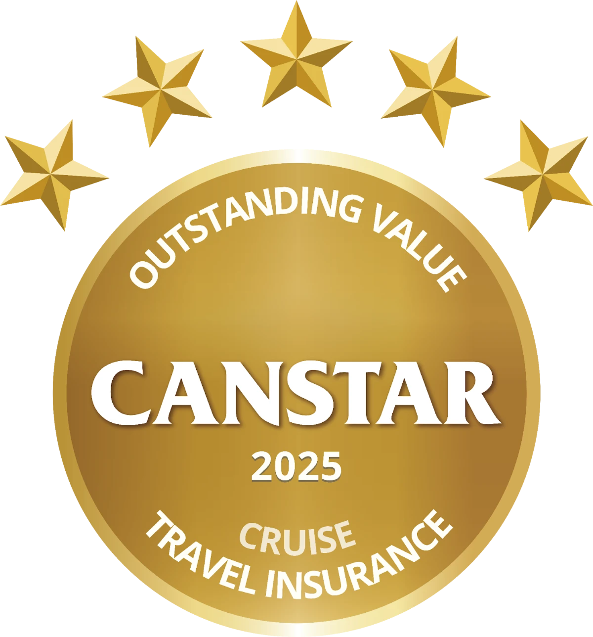 Canstar Award 2025 — Outstanding Value Cruise Travel Insurance